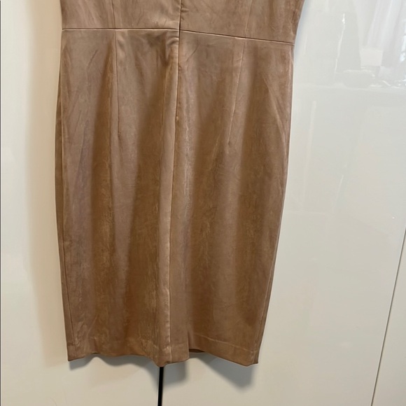 JASMINE & JULIANA NWOT Faux Suede Soft Pink Sleeveless Midi Dress, Size 8 - Picture 7 of 12